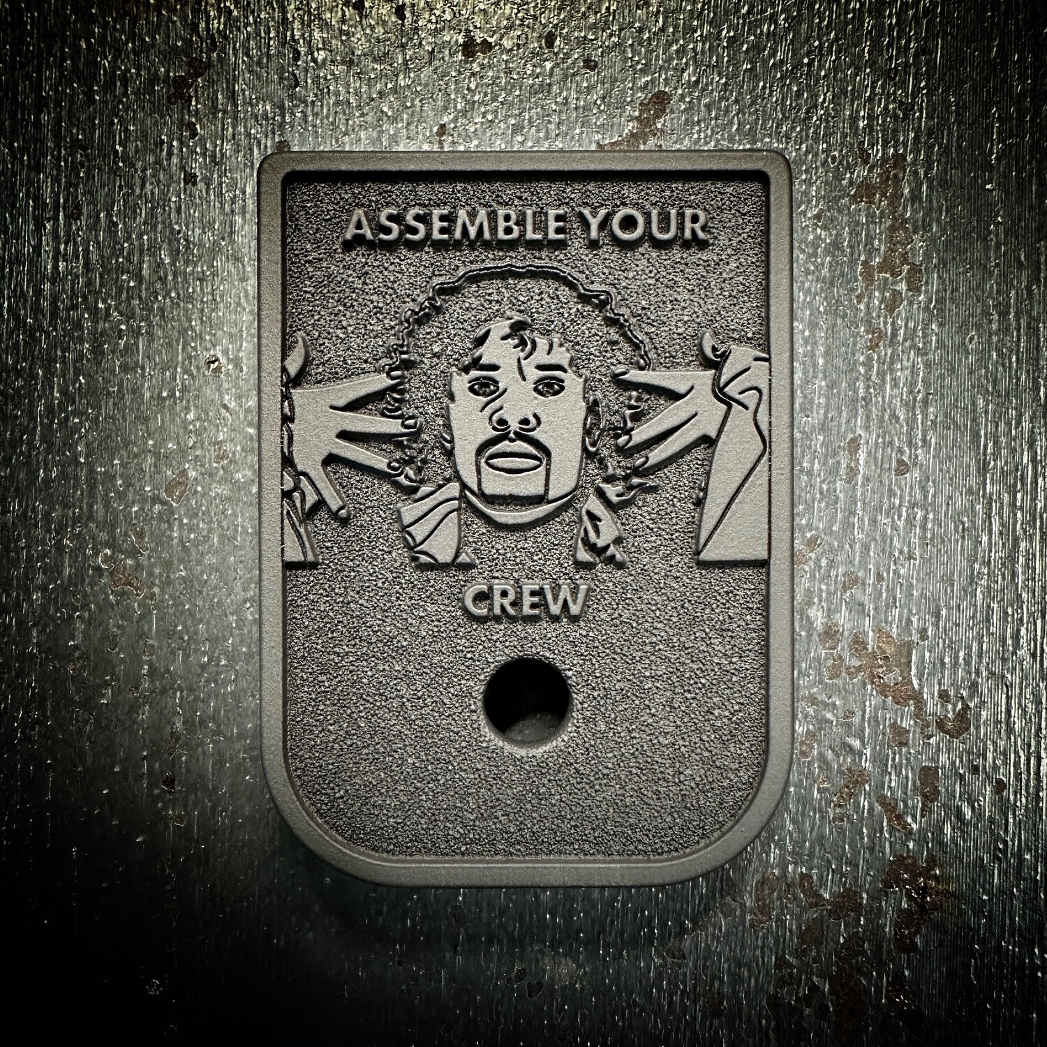Assemble Your Crew Mag 3D - Titanium - Cerakoted Deep Engraved Blackout