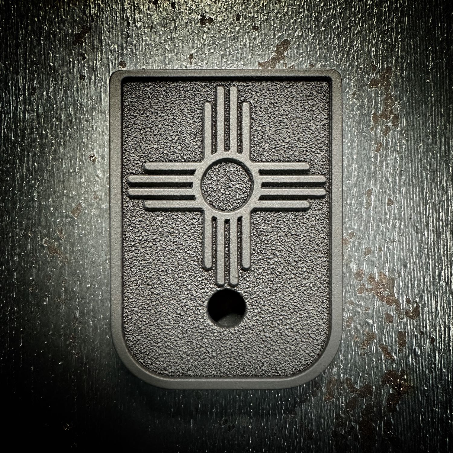 New Mexico Mag 3D - Titanium - Cerakoted Deep Engraved Blackout