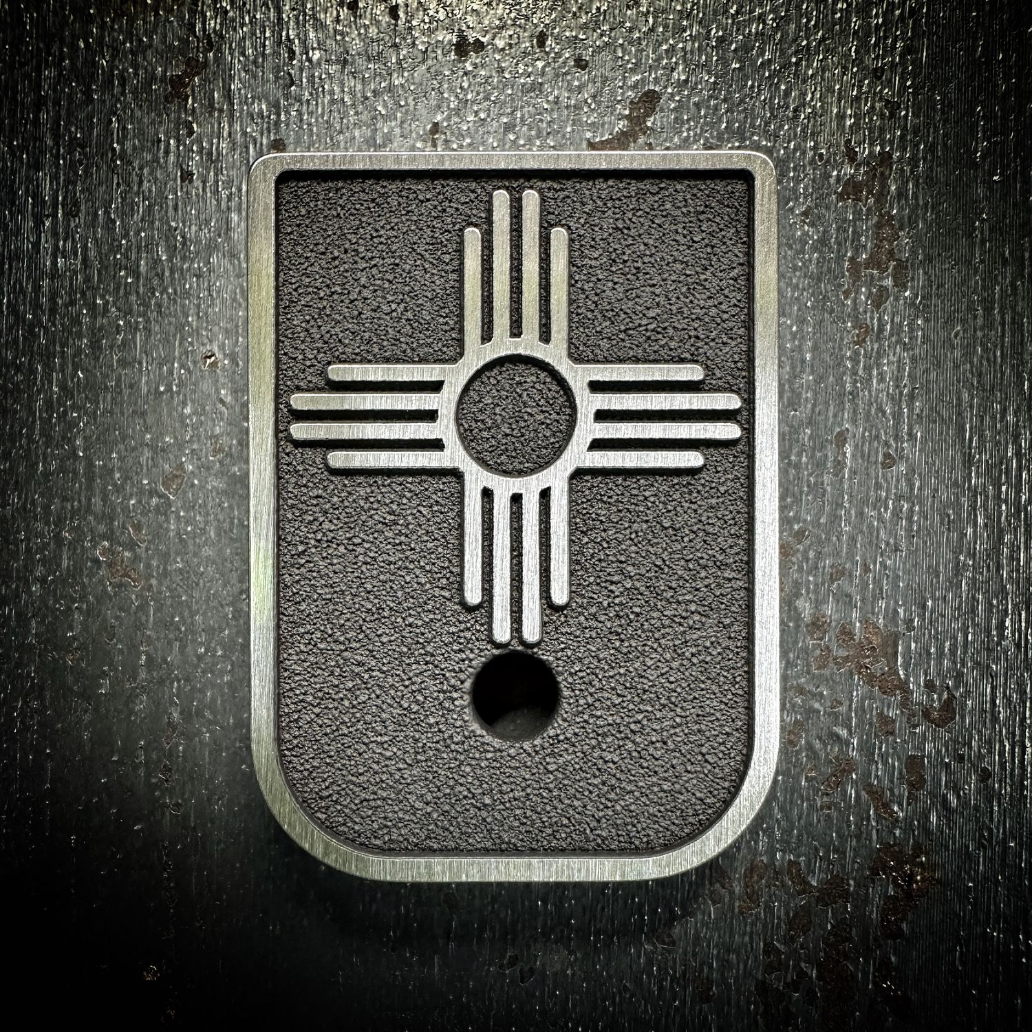 New Mexico Mag 3D - Titanium - Cerakoted Deep Engraved Brushed