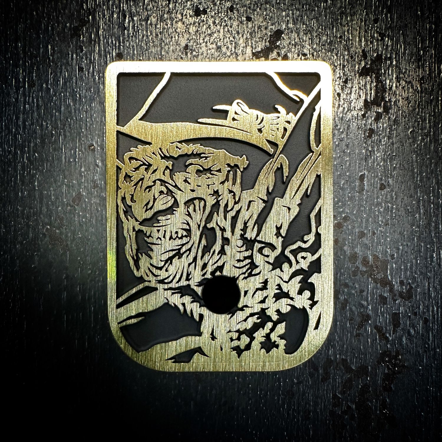 Freddy Mag 3D - Brass - Cerakoted Deep Engraved Brushed