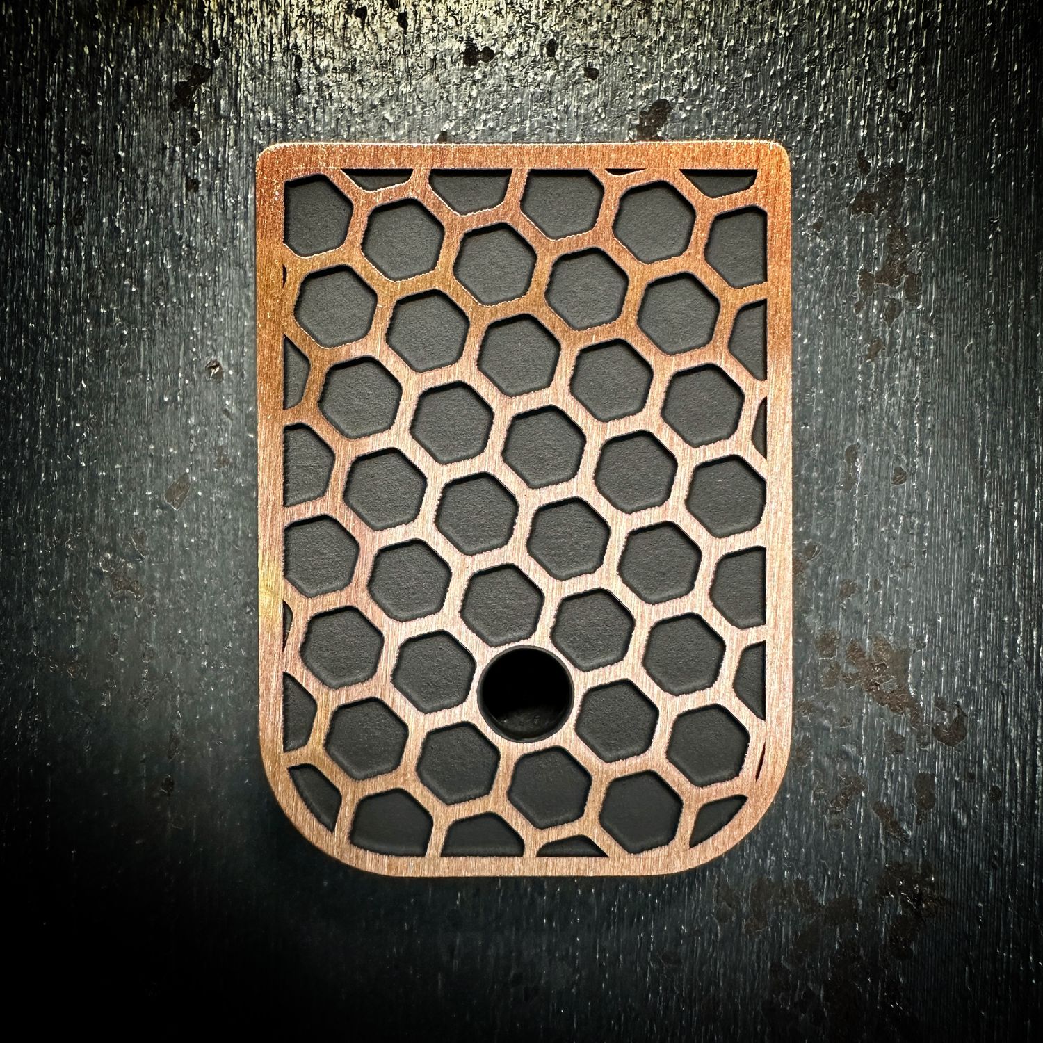 Honeycomb Mag 3D - Copper - Cerakoted Deep Engraved Brushed