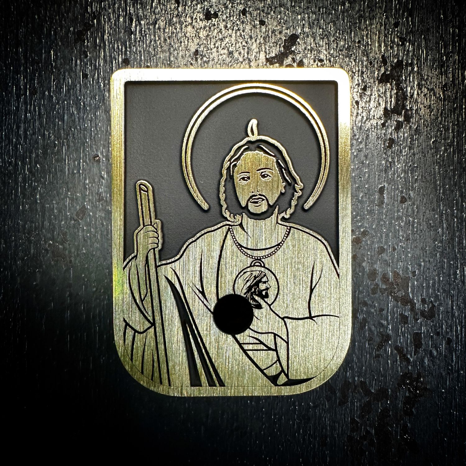 St. Jude Mag 3D - Brass - Cerakoted Deep Engraved Brushed