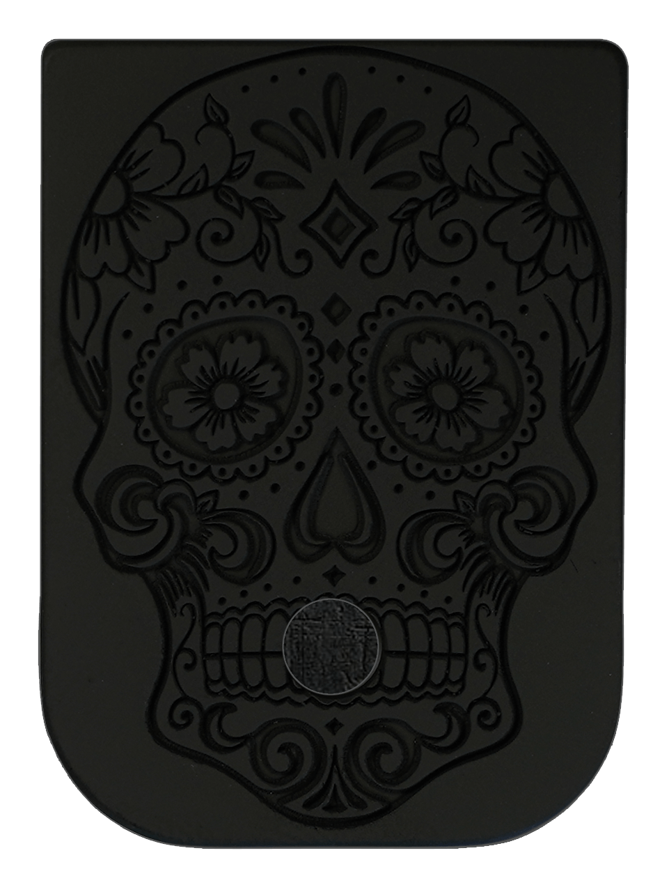 Sugar Skull Mag - Titanium - Deep Engraved Blackout