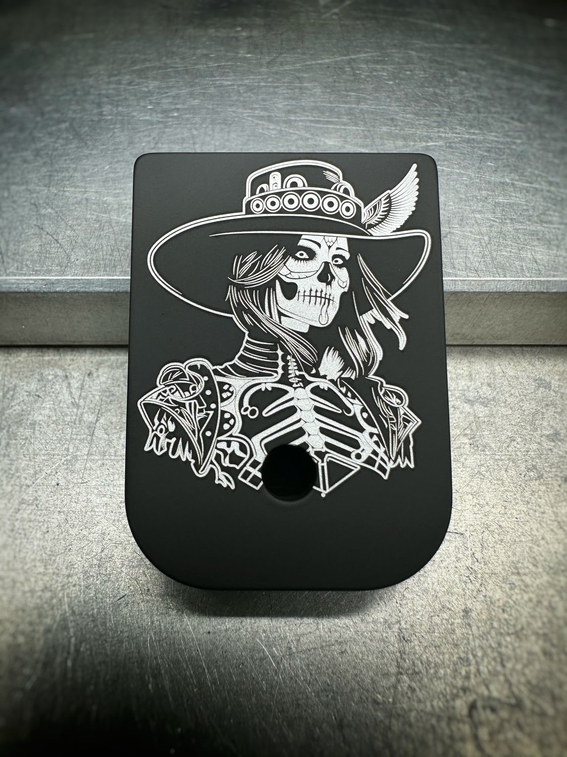 Day of the Dead Woman - Titanium - Black