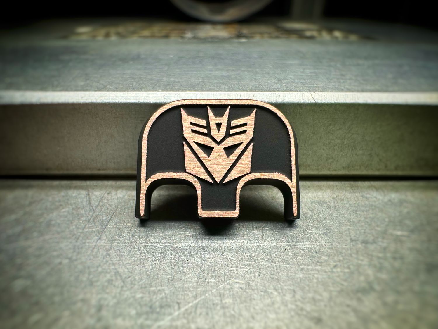 Decepticon 3D - Copper - Cerakoted Deep Engraved Brushed