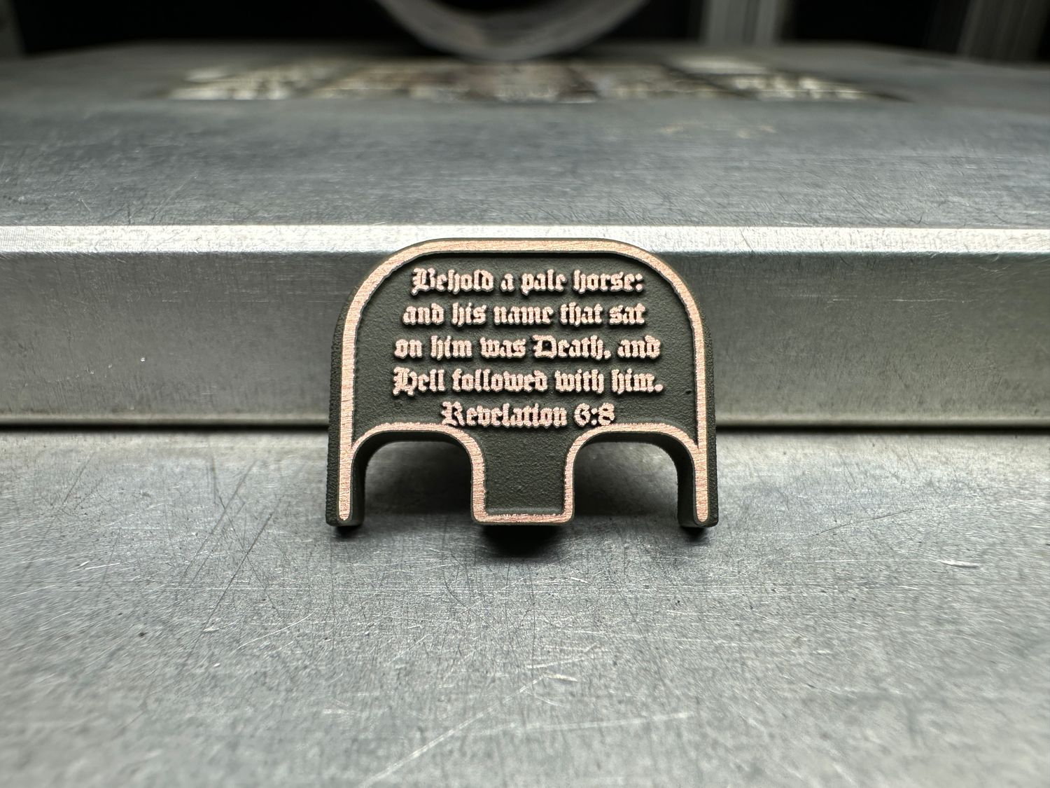 BLEM - 3D Revelation 6:8 - OD Green - Copper BLEM - 3D Revelation 6:8 - OD Green - Copper