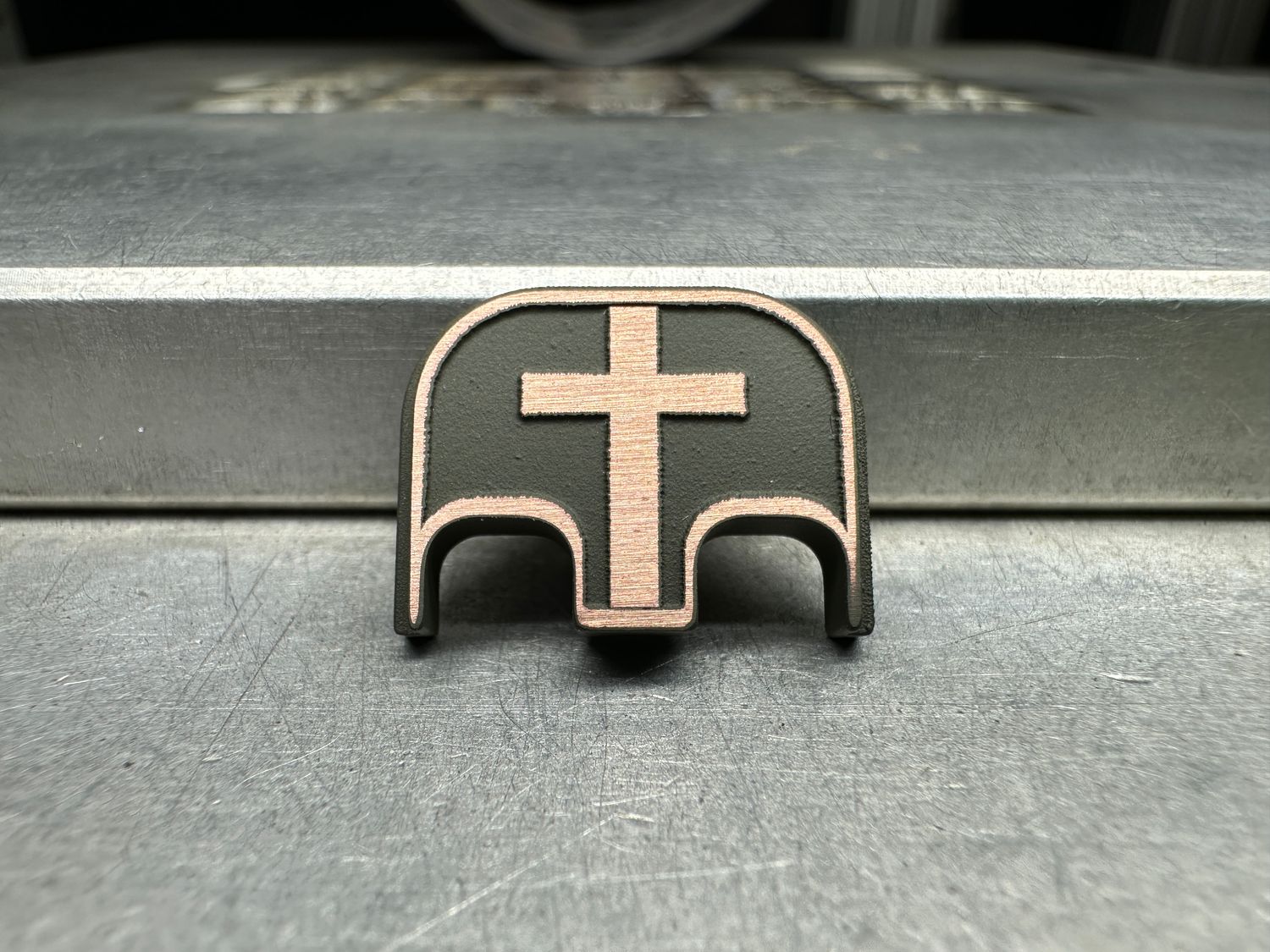 BLEM - 3D Cross - OD Green - Copper BLEM - 3D Cross - OD Green - Copper