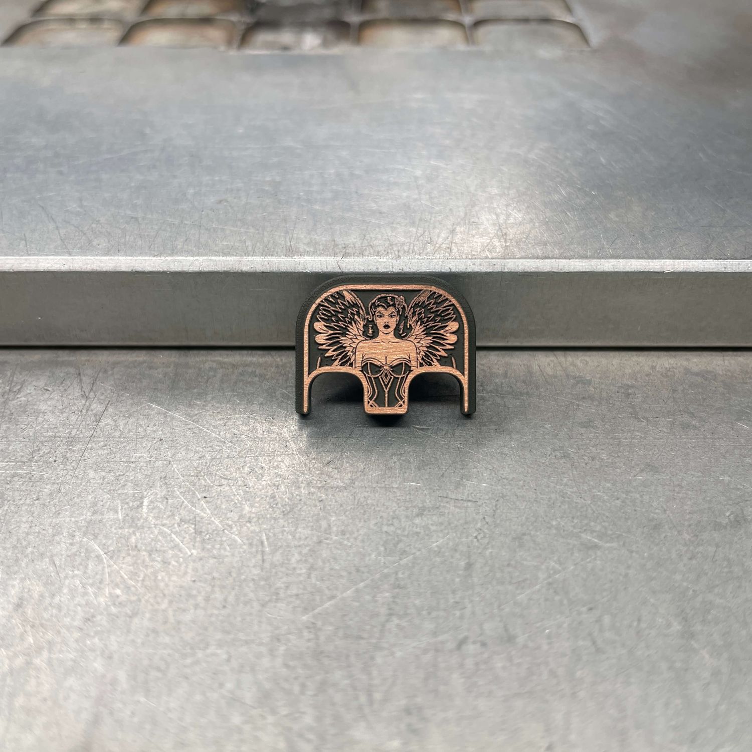 BLEM - 3D Winged Woman - OD Green - Copper