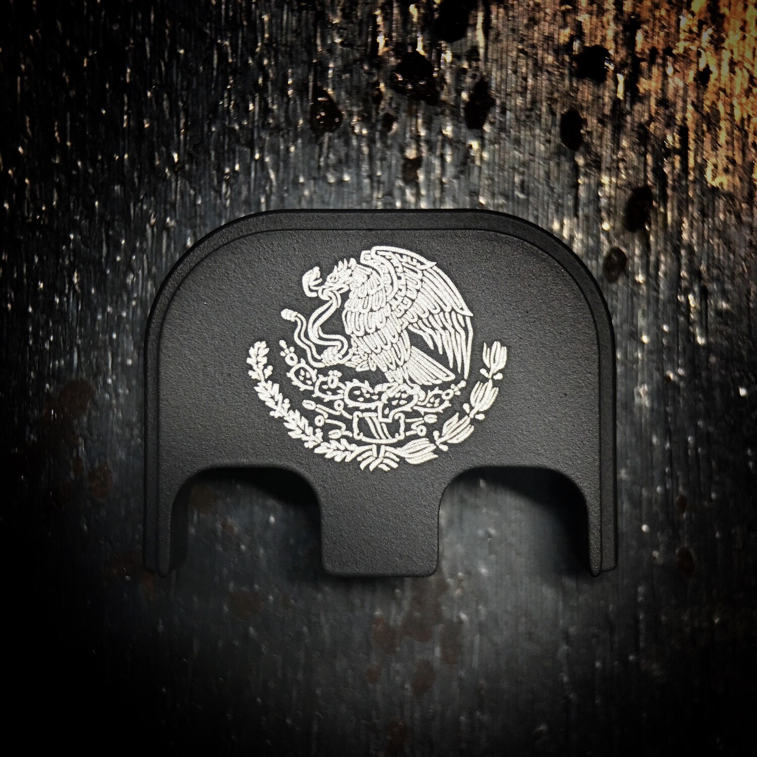 Mexican Eagle - Stainless Steel - Black - Standard Size Only