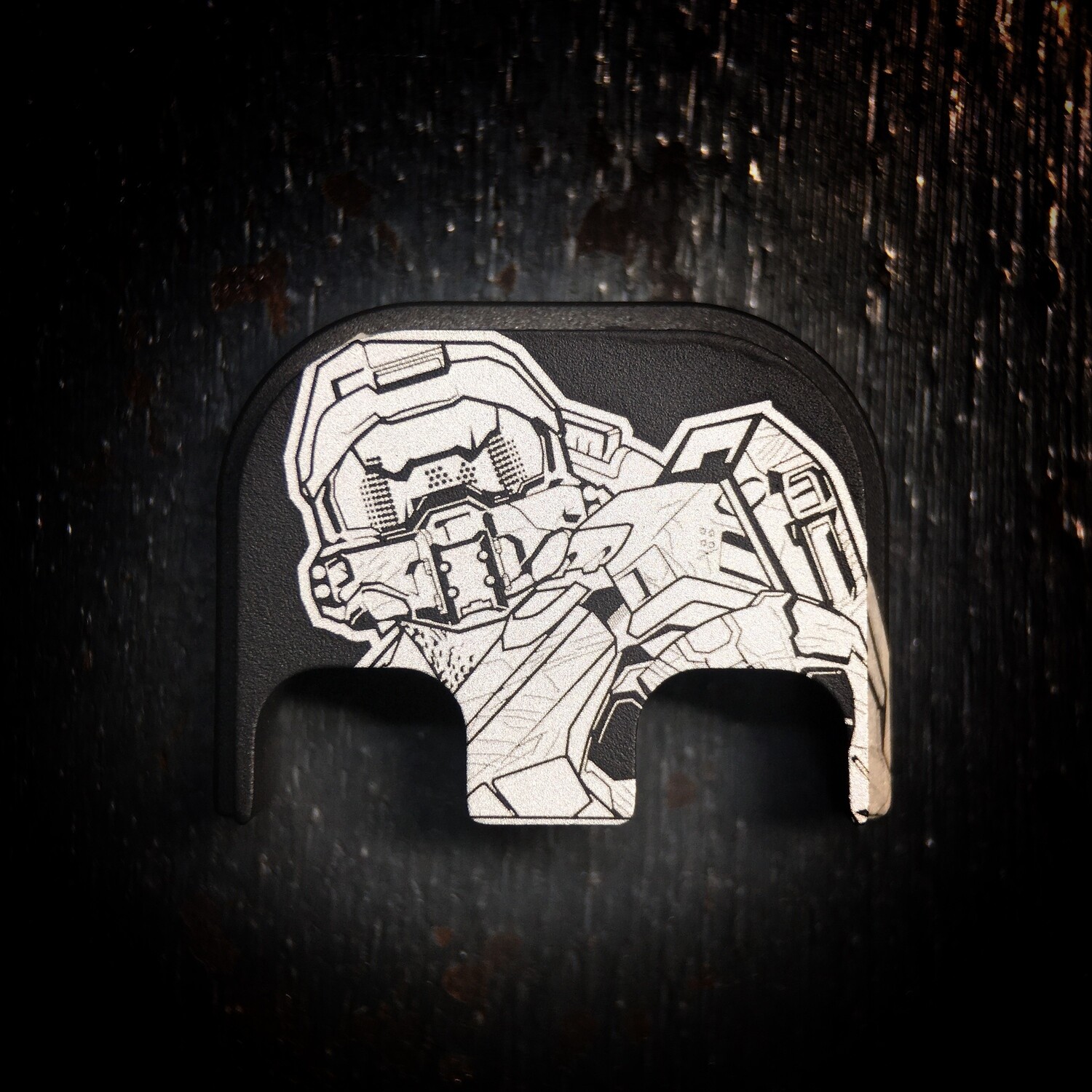 Master Chief Halo - Stainless Steel - Black - Standard Size Only