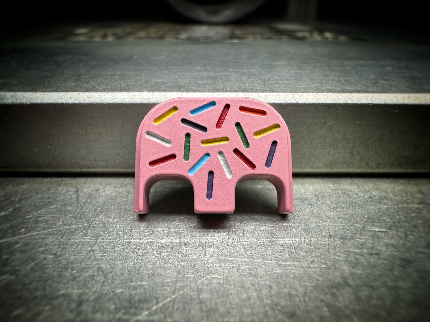 Sprinkles Pink - Titanium - Deep Engraved Color