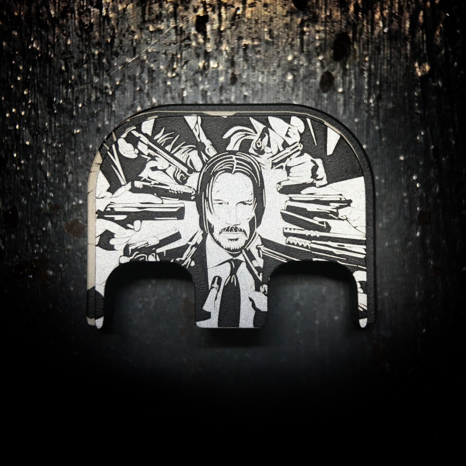 John Wick - Stainless Steel - Black - Standard Size Only