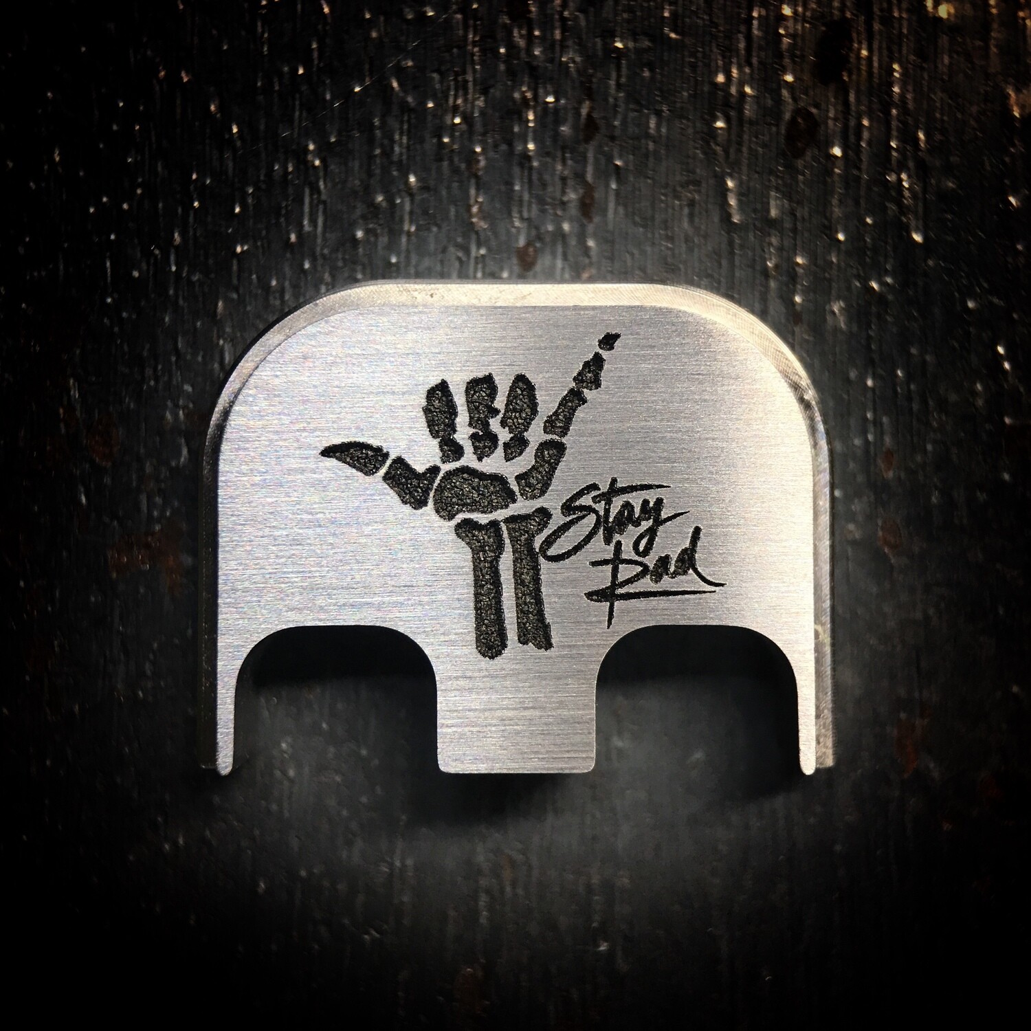 Stay Rad - Titanium - Deep Engraved Brushed