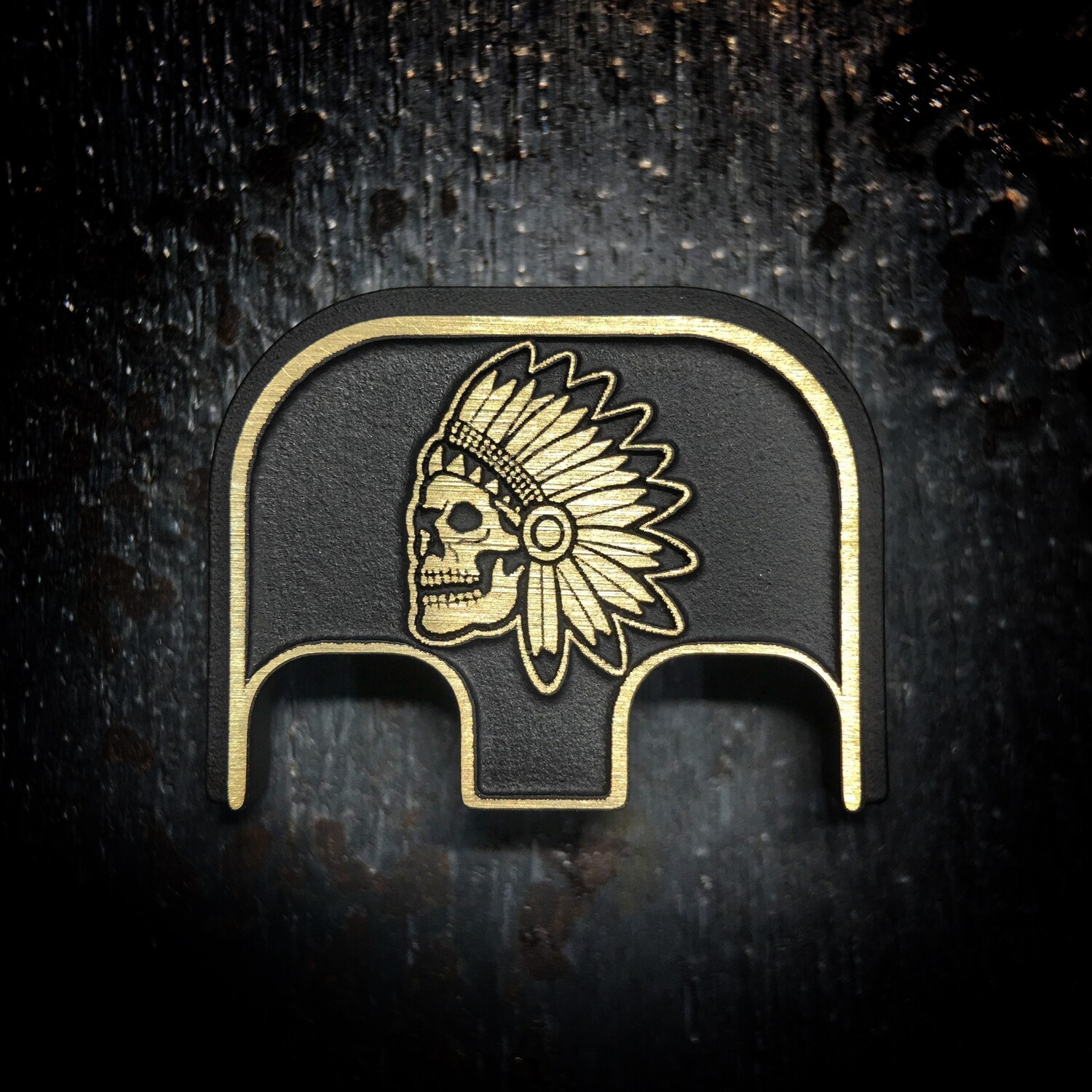 Nicholl Knives 3D - Brass - Cerakoted Deep Engraved Brushed