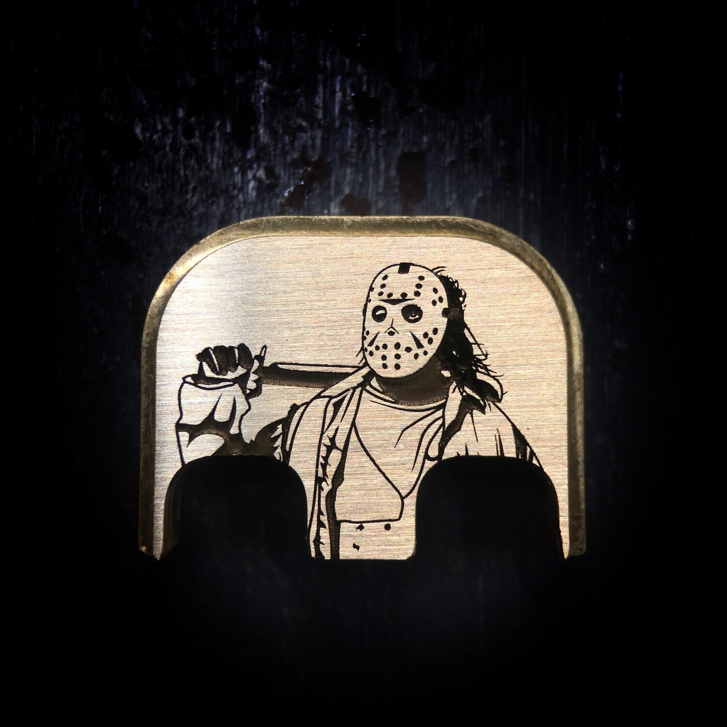 Jason - Brass - Deep Engraved Brushed
