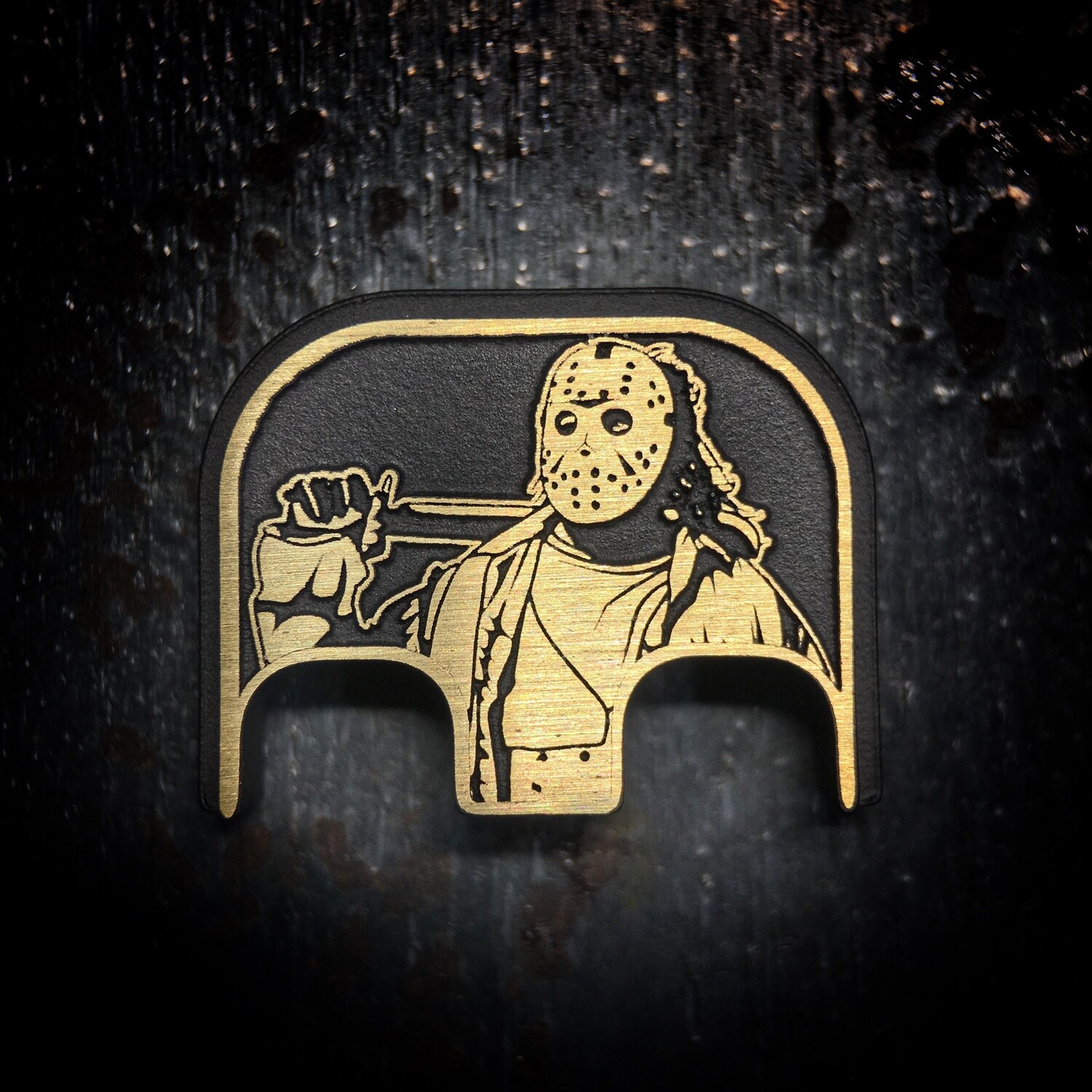 Jason 3D - Brass - Cerakoted Deep Engraved Brushed