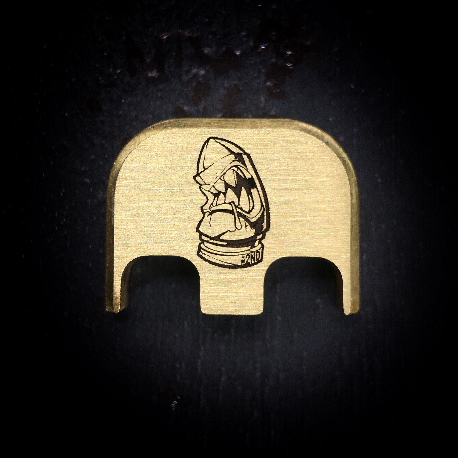 The 2nd Bullet - Brass - Deep Engraved Brushed