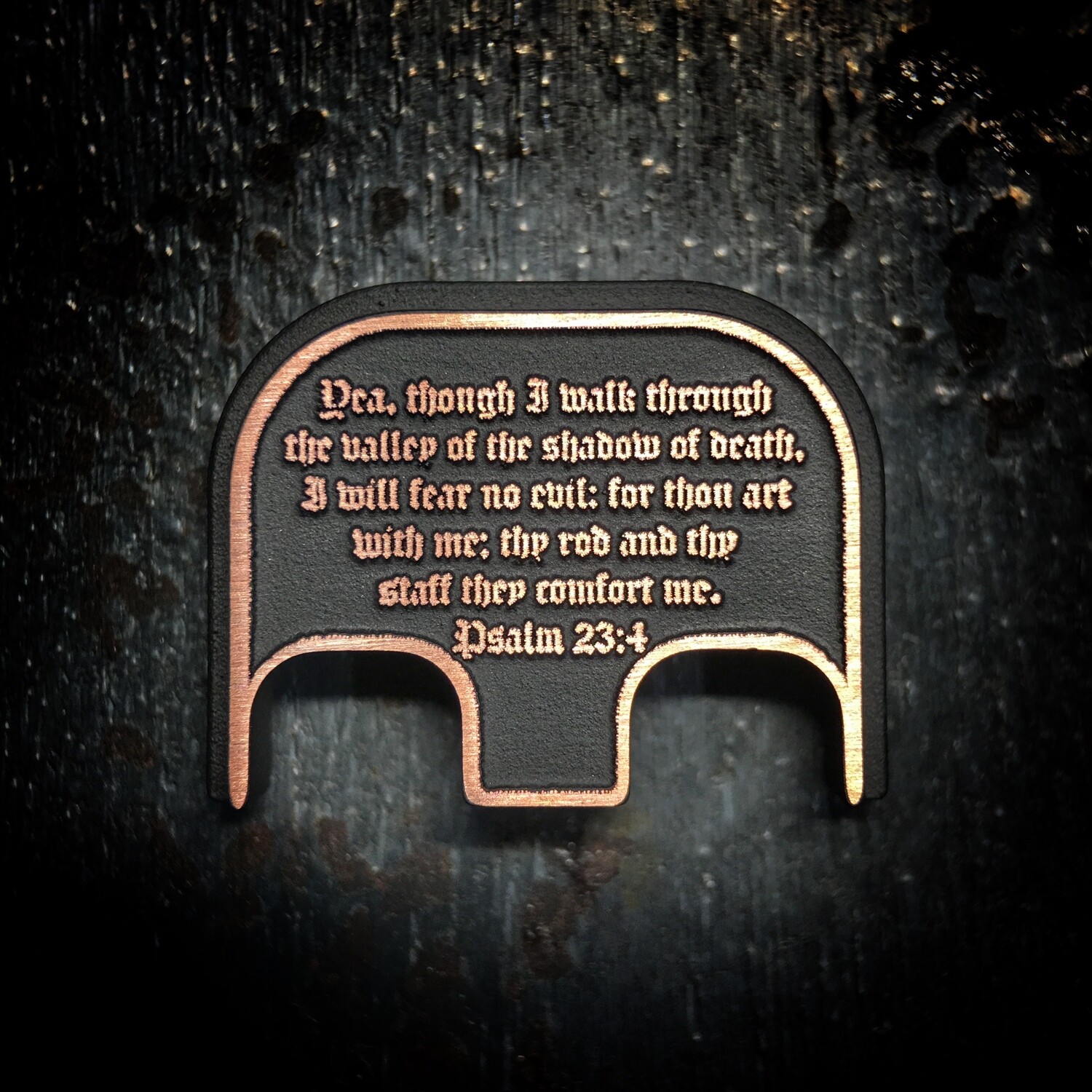 Psalm 23:4 3D - Copper - Cerakoted Brushed - G43/43X/48 Only