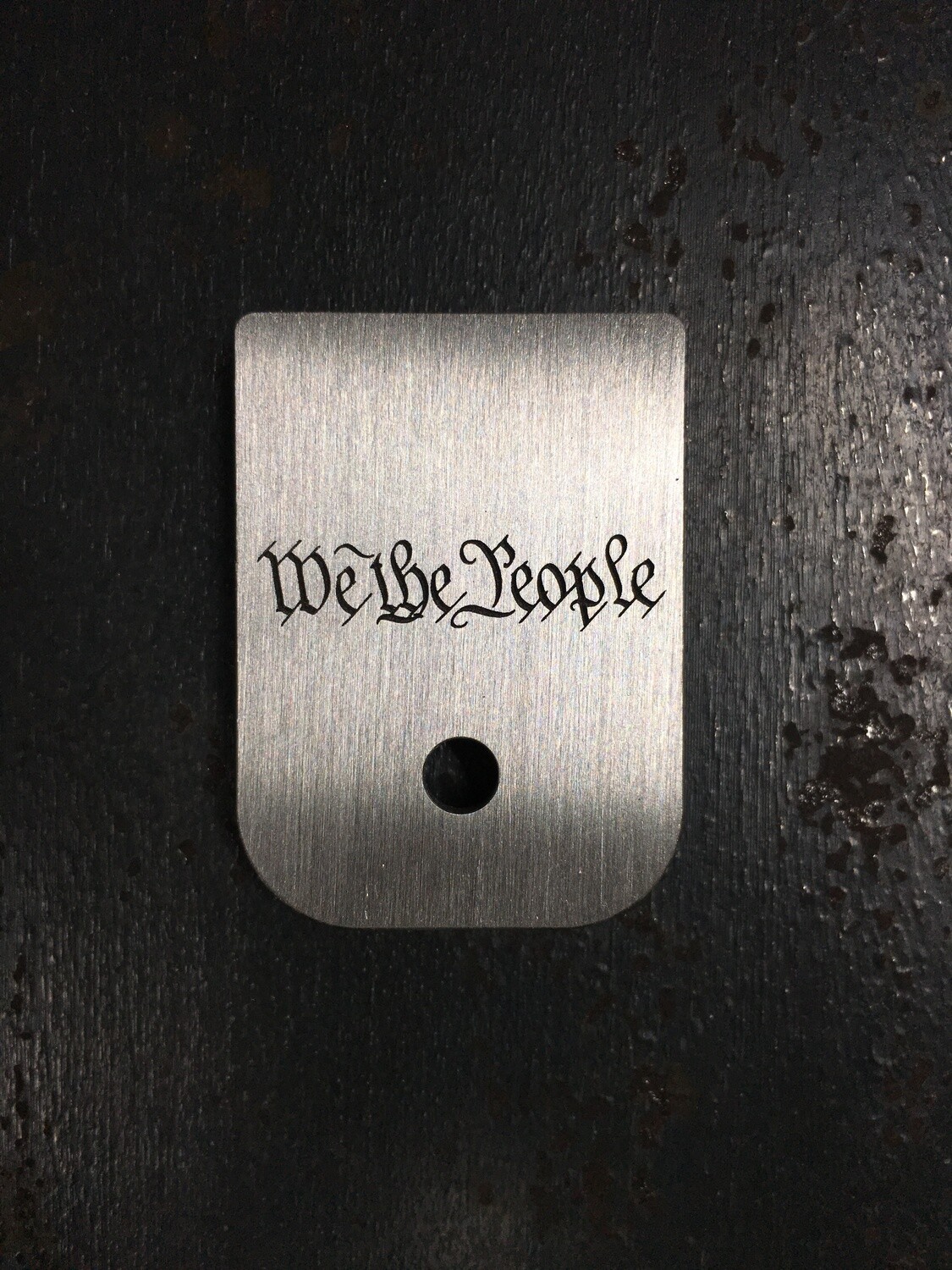 We The People Mag - Titanium - Deep Engraved Brushed