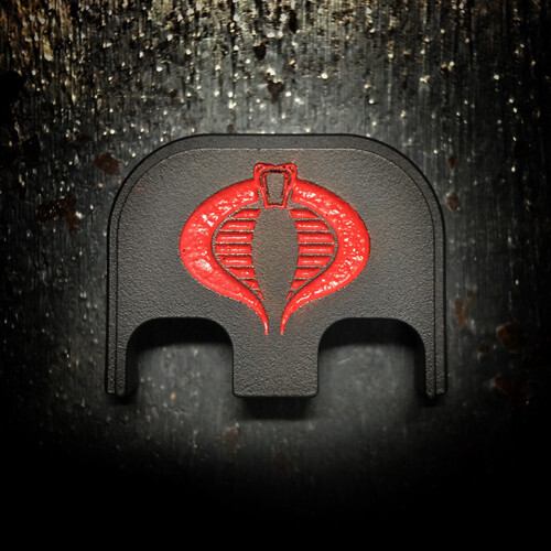 Cobra - Titanium - Deep Engraved Blackout w/ Red