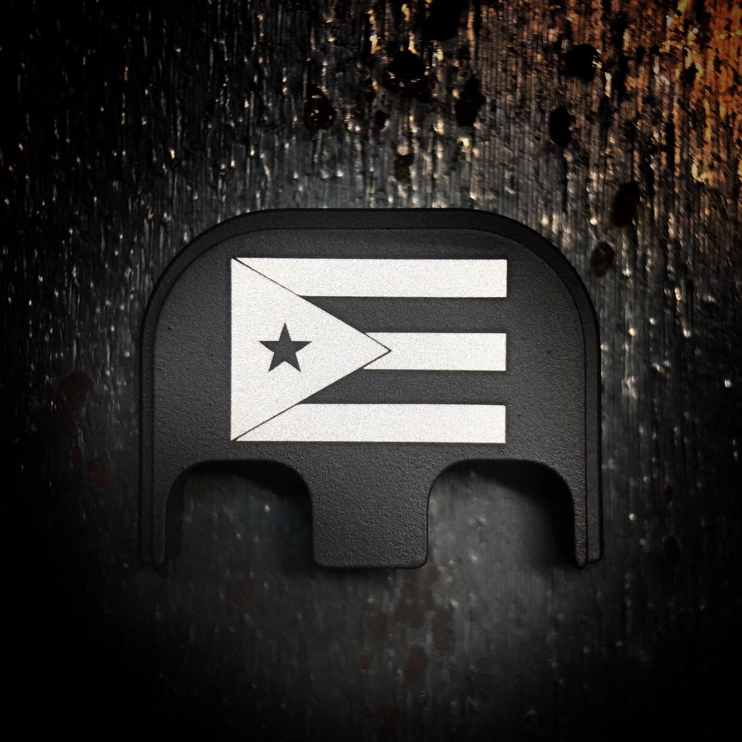 Puerto Rico - Stainless Steel - Black - Standard Size Only