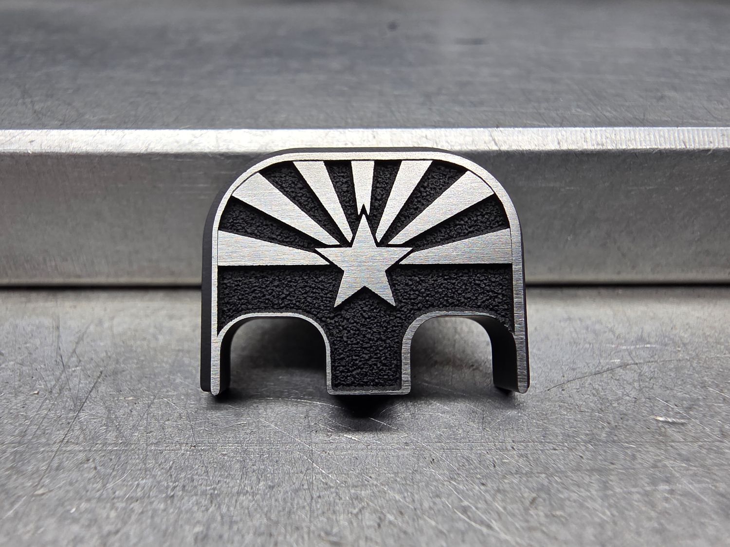 BLEM - AZ Flag - Titanium 3D Brushed