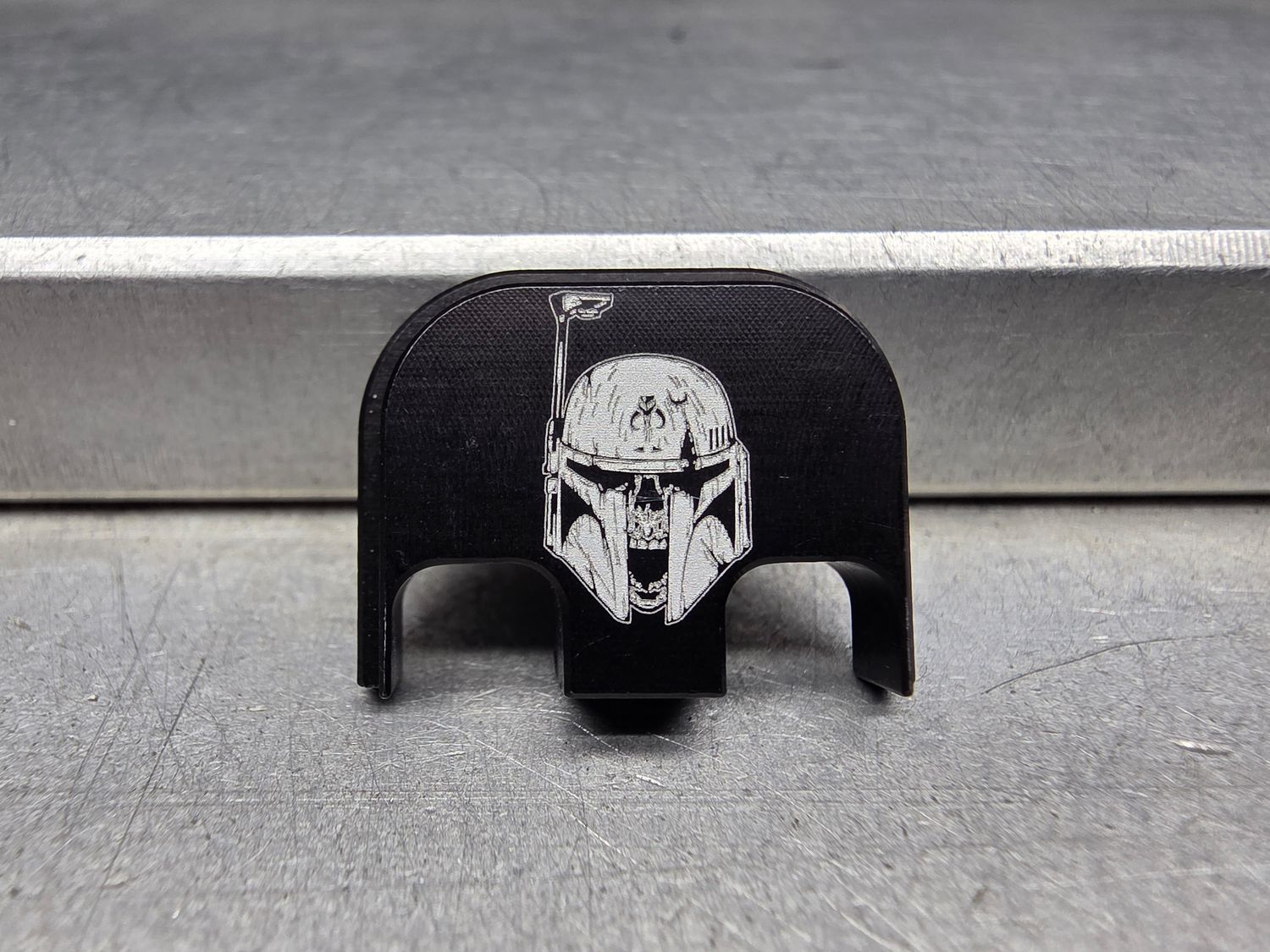 BLEM - Boba Fett Skull - Black Traditional - Aluminum