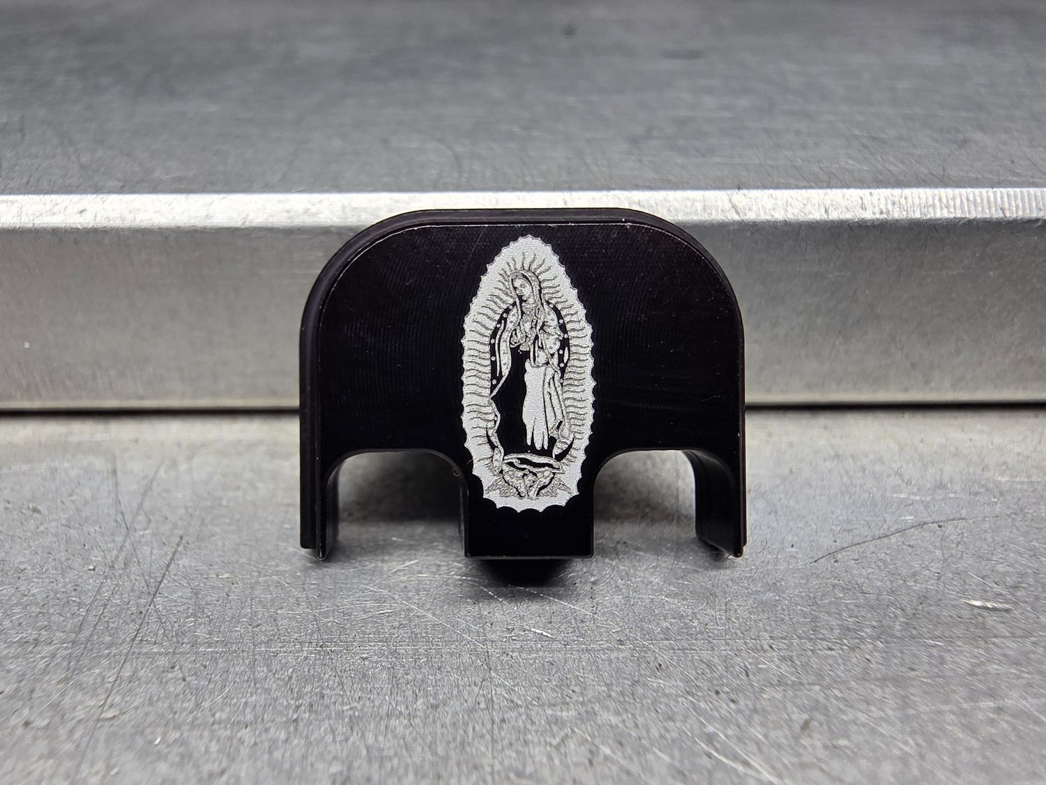 BLEM - Virgin Mary - Black Traditional - Aluminum