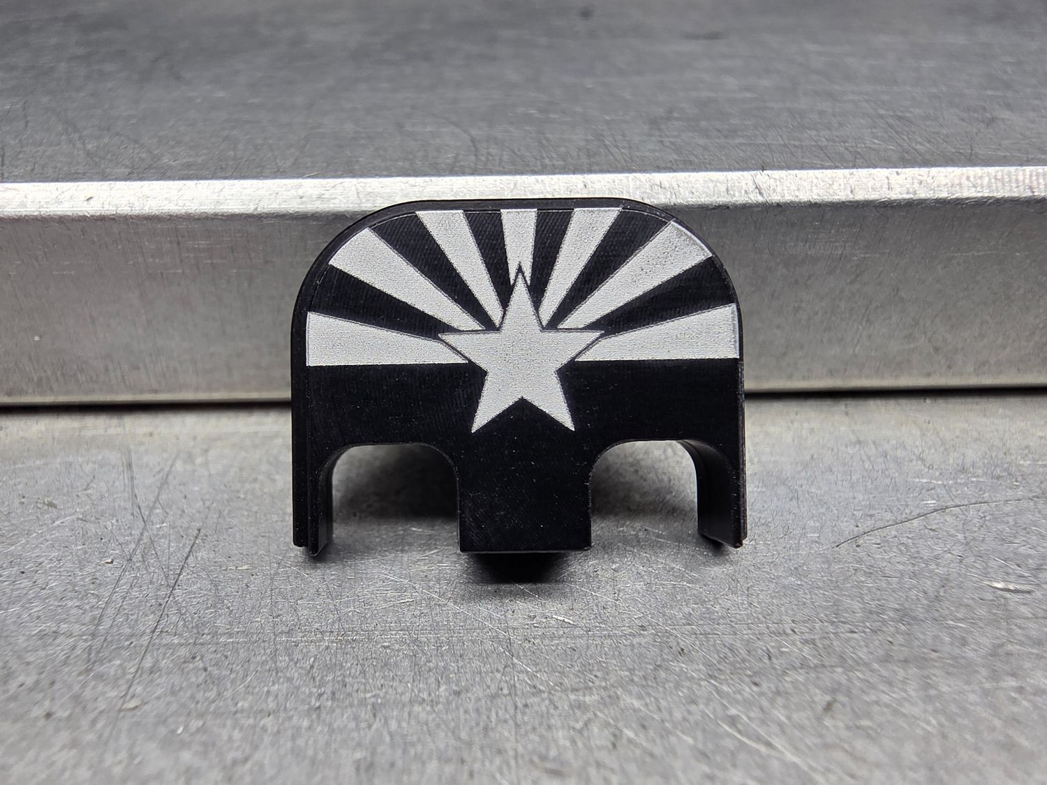 BLEM - Arizona Flag - Black Traditional - Aluminum