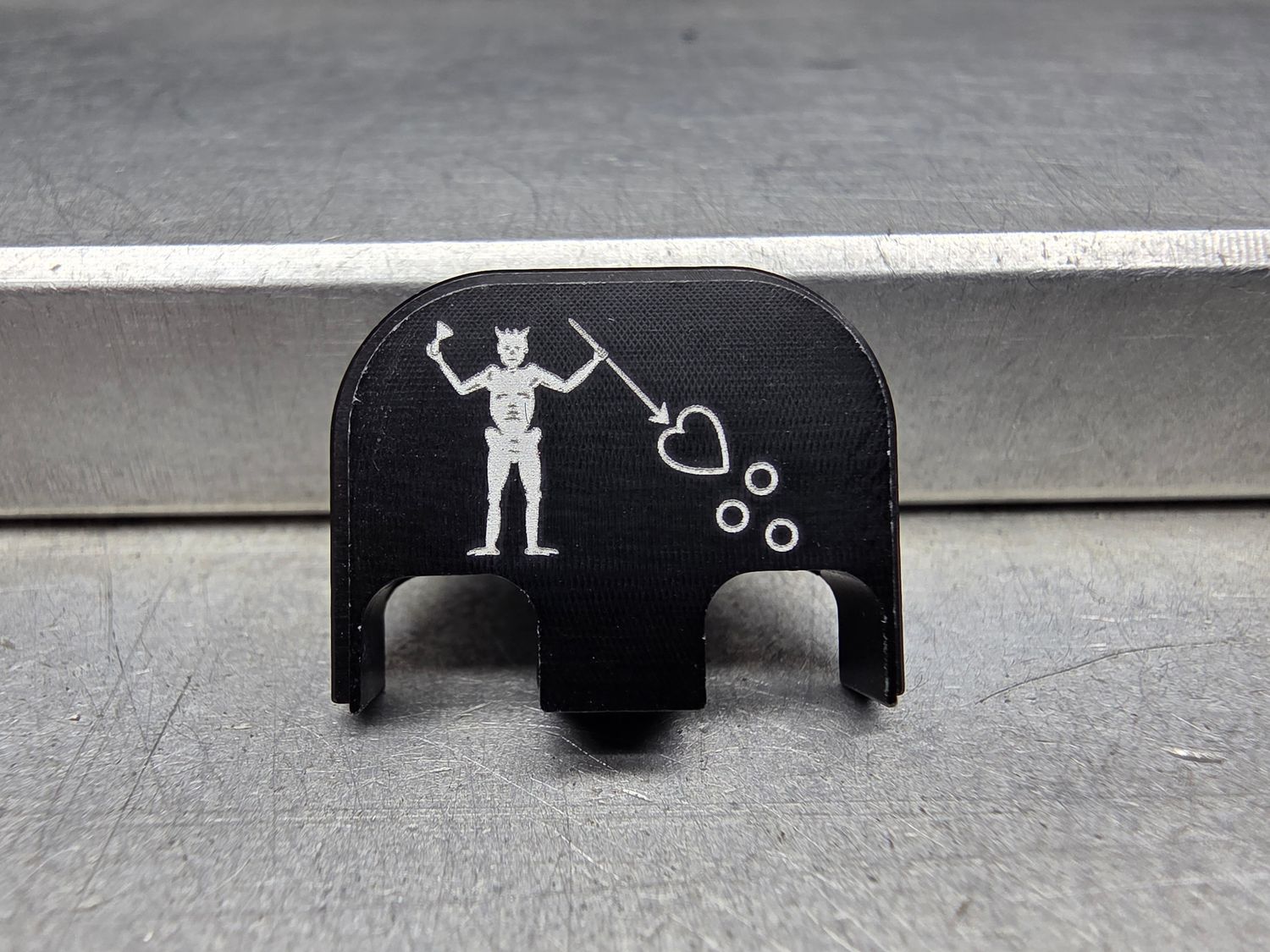 BLEM - Blackbeard Flag - Black Traditional - Aluminum