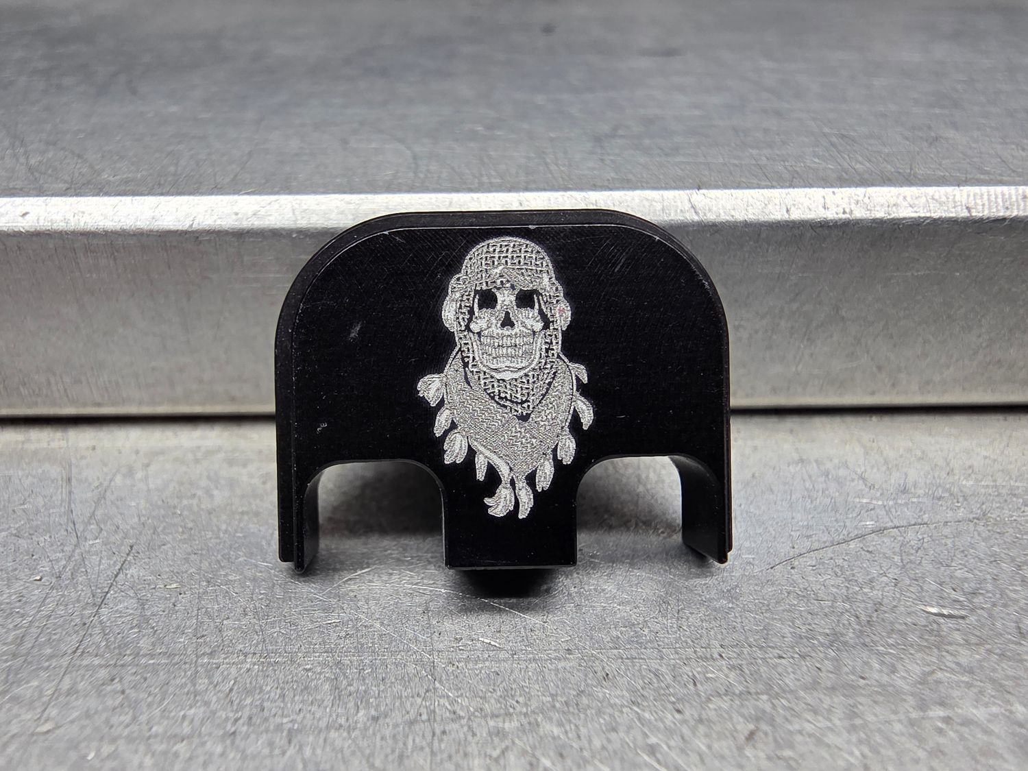 BLEM -Shemagh Skull - Black Traditional - Aluminum