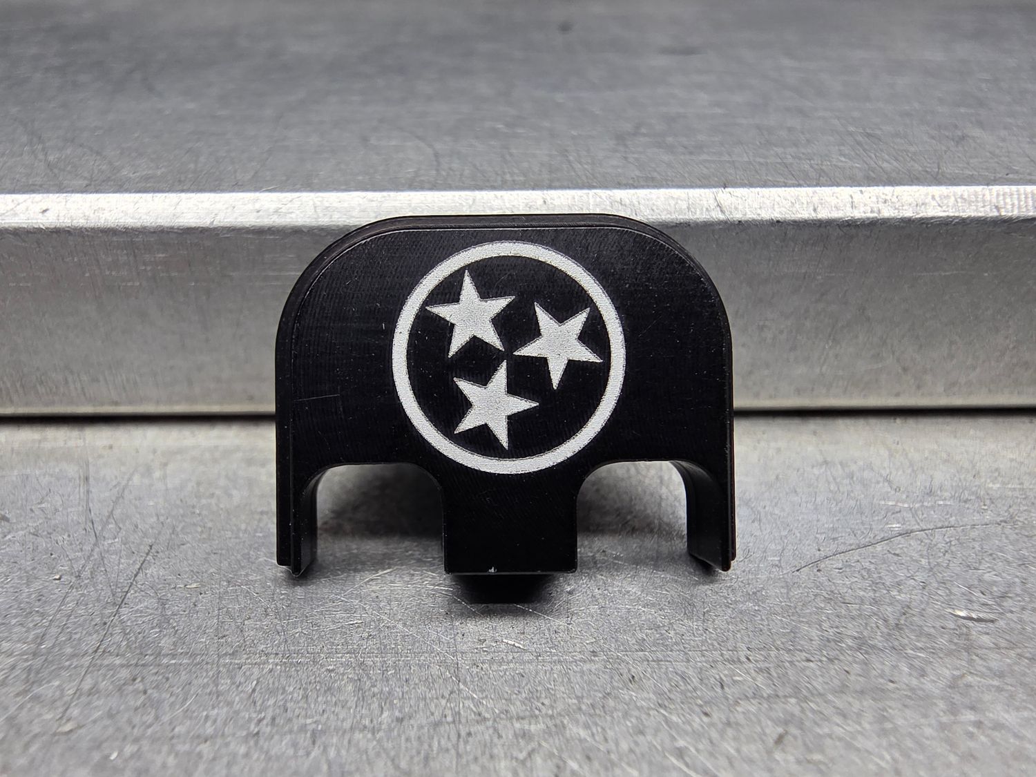 BLEM - Tennessee Flag - Black Traditional - Aluminum