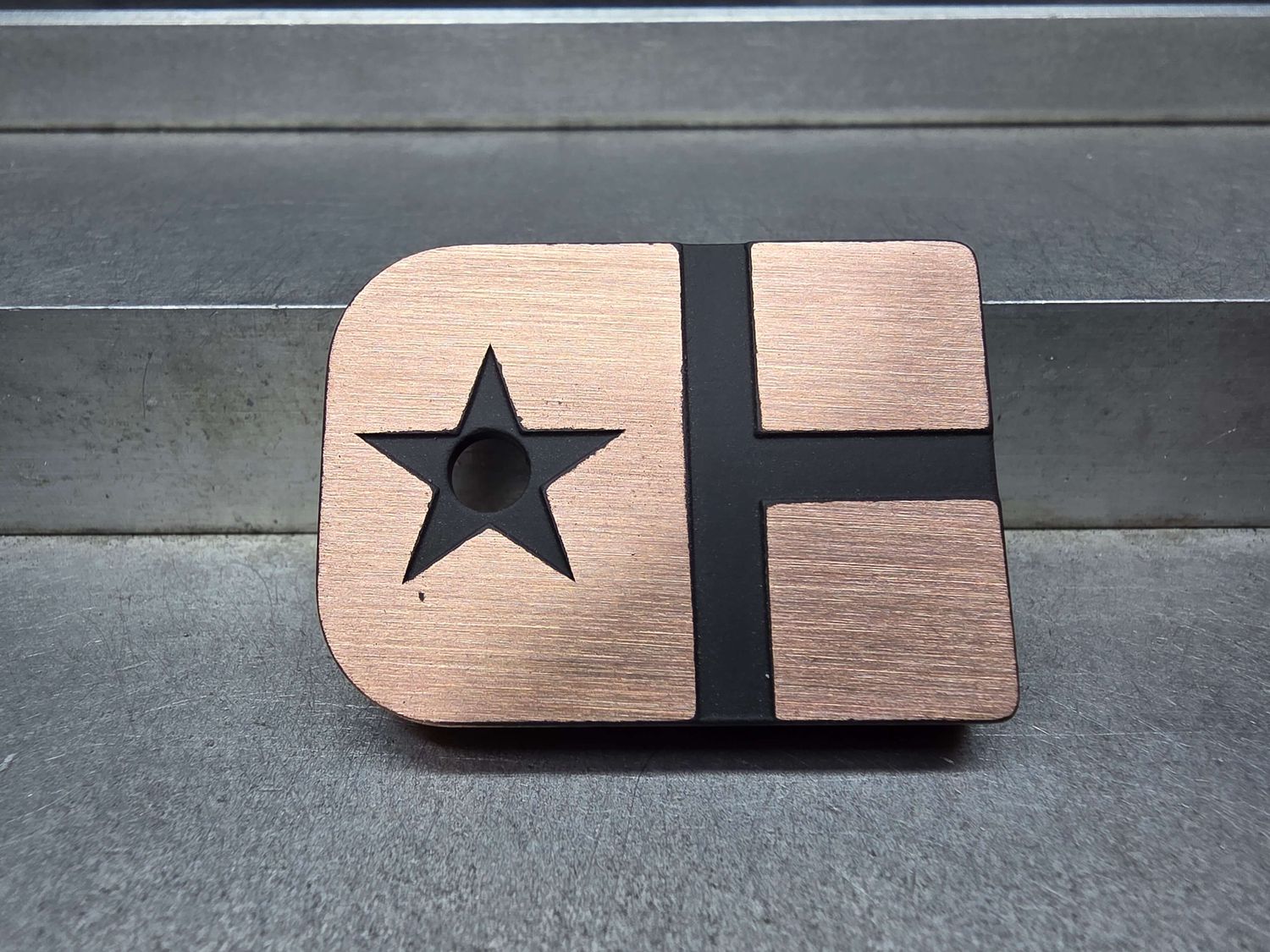 FS - MAG - TX Flag - Copper Cerakoted Brushed
