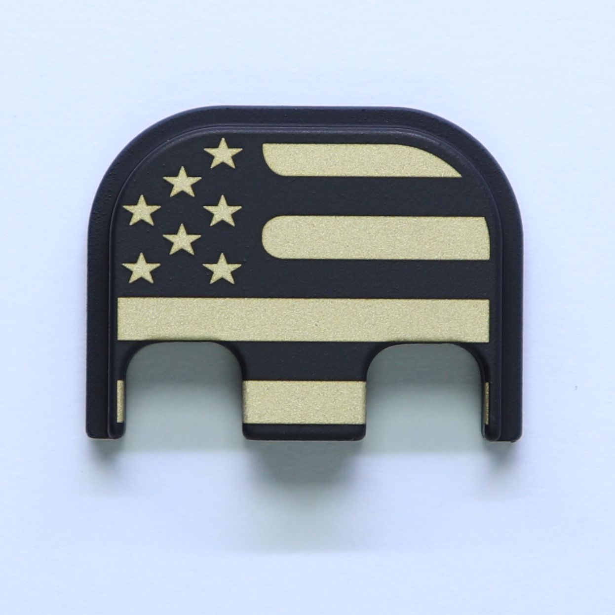 American Flag - Brass - Black