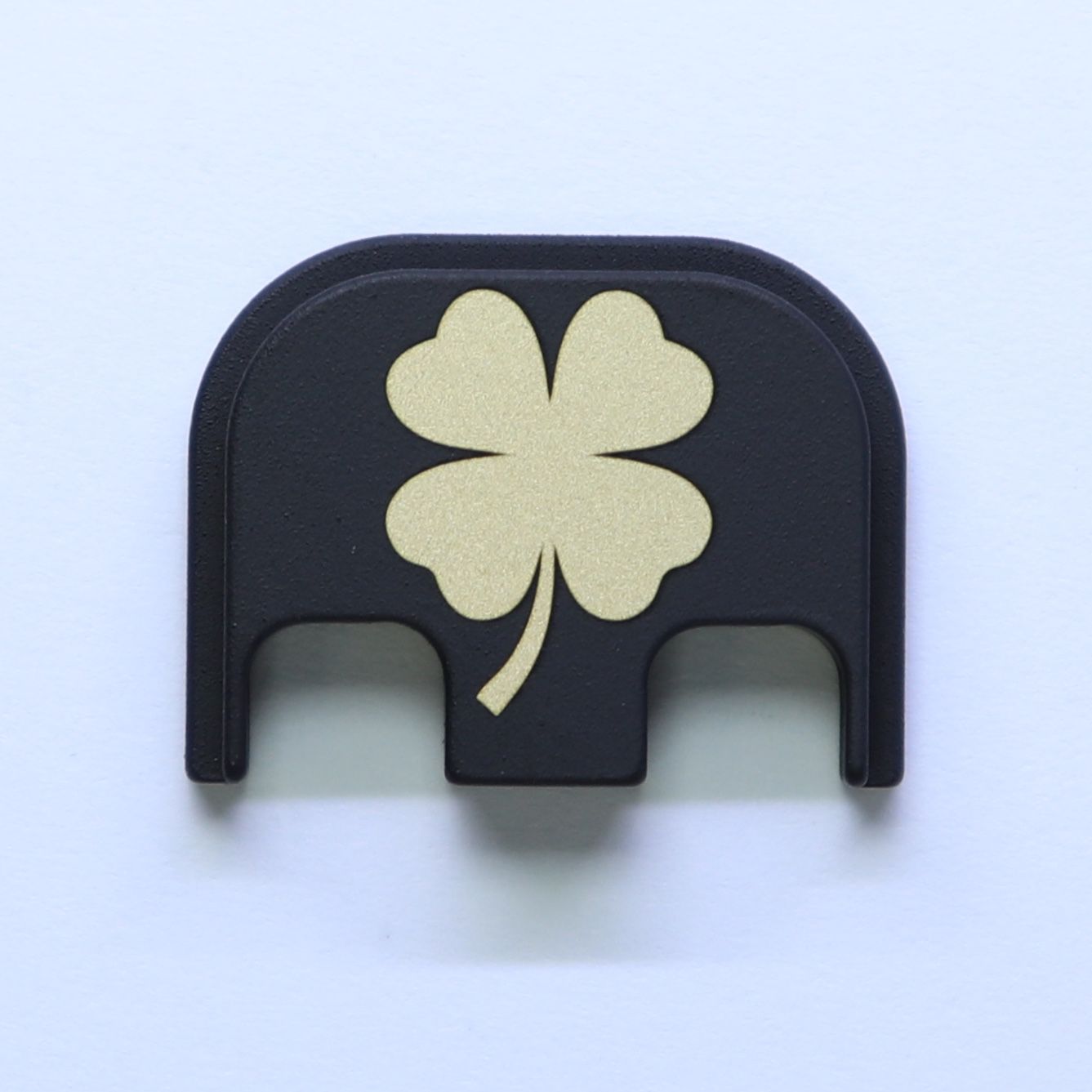 4 Leaf Clover - Brass - Black