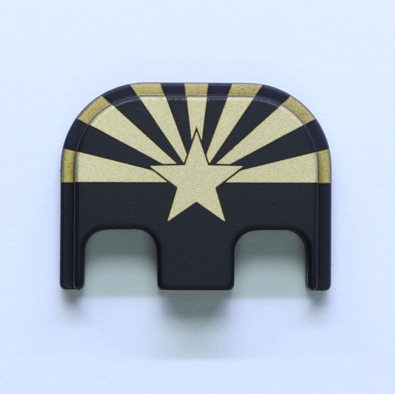 Arizona Flag - Brass - Black