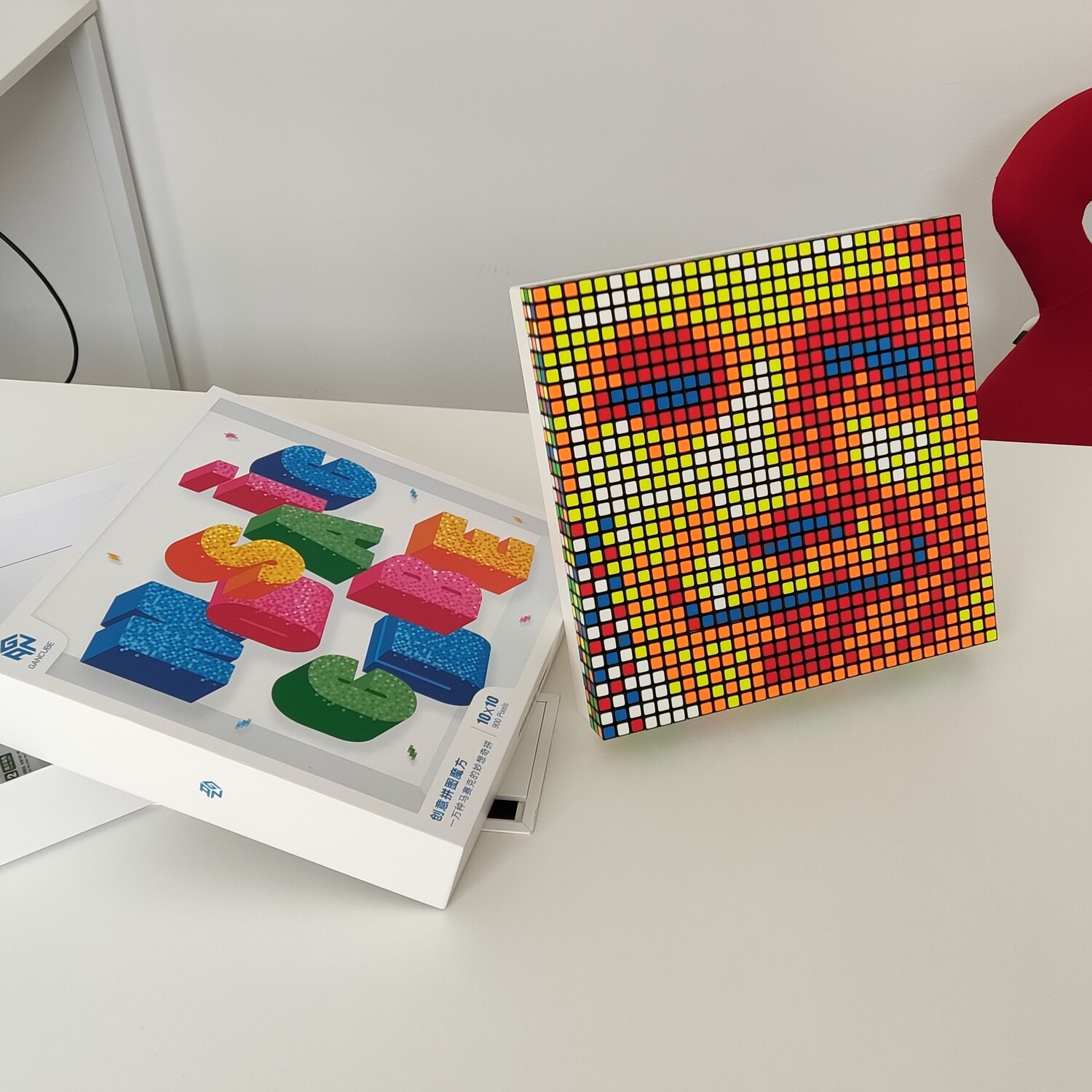 Rubiks cube portrait mosaic of you or your friend