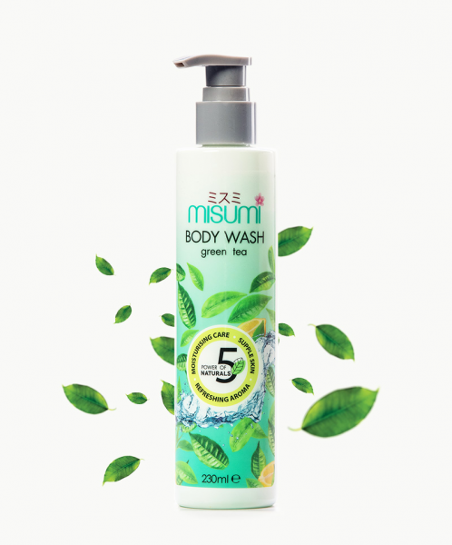 Misumi Herbal Body Wash - Green Tea: Refreshing Cleanse, Enriched with Natural Extracts - Free Shipping
