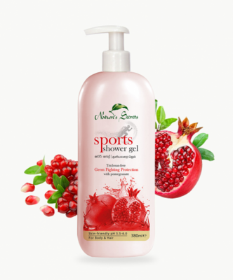 Nature&#39;s Secrets Herbal Sports Shower Gel - Germ-Fighting Formula for Refreshing Cleanliness - Free Shipping
