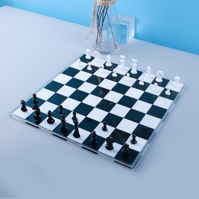 Chess Table Mold Full Set