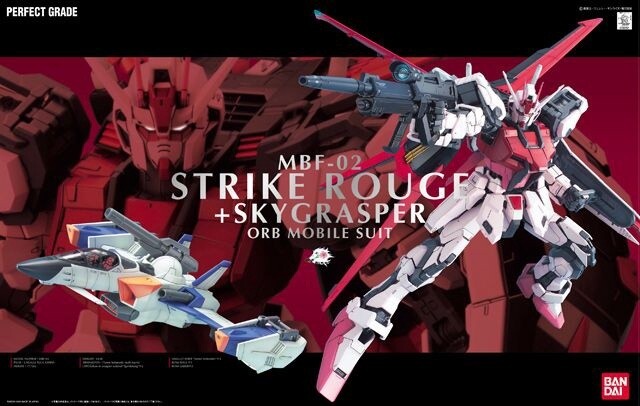 Strike Rouge &amp; Sky Grasper Mobile Suit Gundam PG 1/60 Model Kit