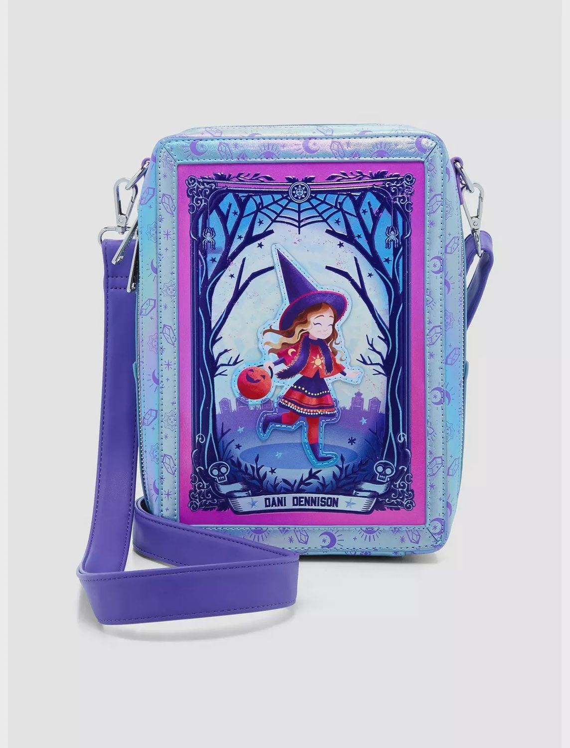 Hocus Pocus Tarot Card Dani and Binx Crossbody Bag