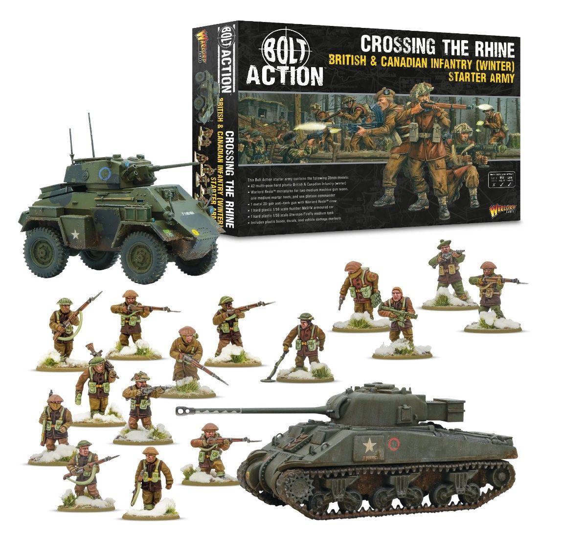 &#39;Crossing the Rhine&#39; - British &amp; Canadian infantry (Winter) Starter Army
