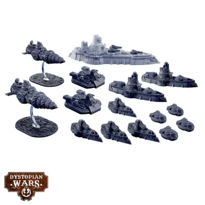 Dystopian Wars: Commonwealth Starter Set - Faction Battlefleet