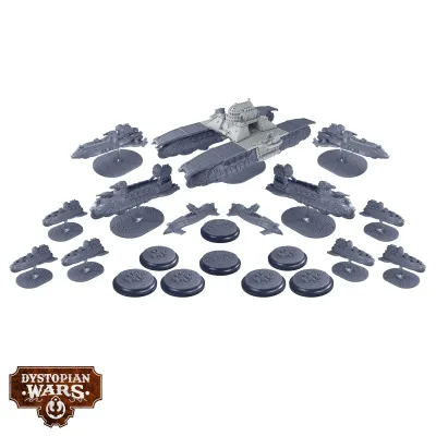Dystopian Wars: Vauban Battlefleet Set
