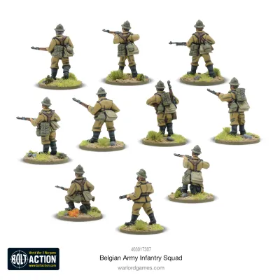 Bolt Action: Belgian Army Infantry Squad