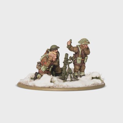 Bolt Action: British &amp; Canadian Infantry (Winter) Medium Mortar Team