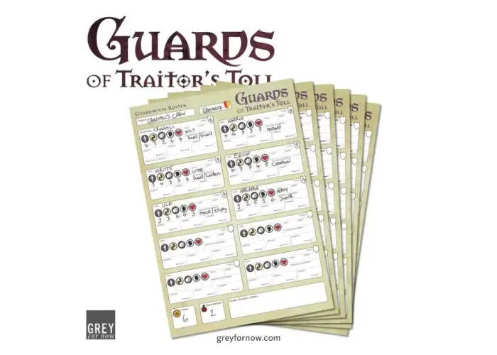 Guards of Traitor's Toll Guardhouse Roster (40 sheets)