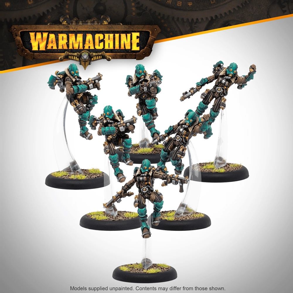 Warmachine: Crucible Guard Rocketmen &amp; Rocketman Captain