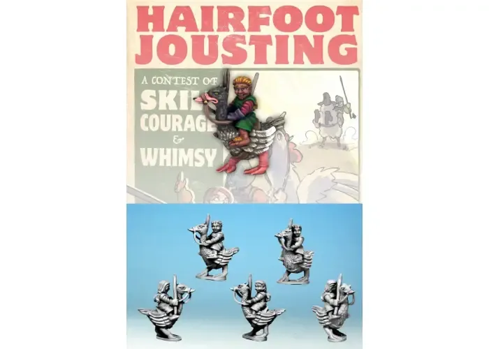 Hairfoot Jouster riding a Goose
